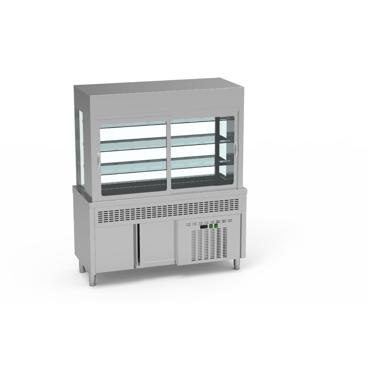 Meuble réfrigéré + vitrine réfrigérée 3 niveaux - SVPPR-160 - CODIGEL