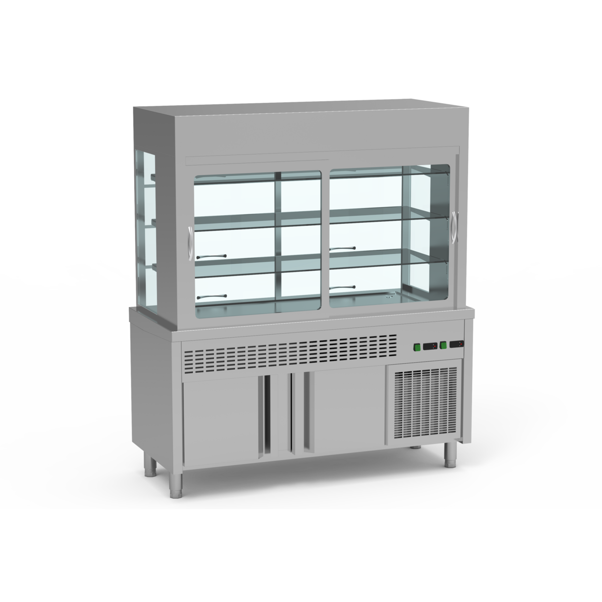 Meuble réfrigéré + vitrine réfrigérée 3 niveaux - SVPR-200 - CODIGEL