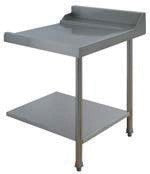 Table lisse pour machines à capot panier 500 x 500 et panier 600 x 500 - PAP712D