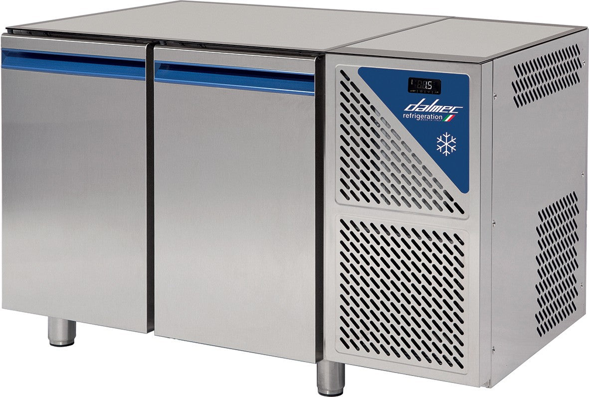 Table réfrigérée positive 0/+10°C - 396 L - 2 portes pleines - Prof. 800 - 600 x 400 - Sans dessus - TP802SD-3 - Dalmec