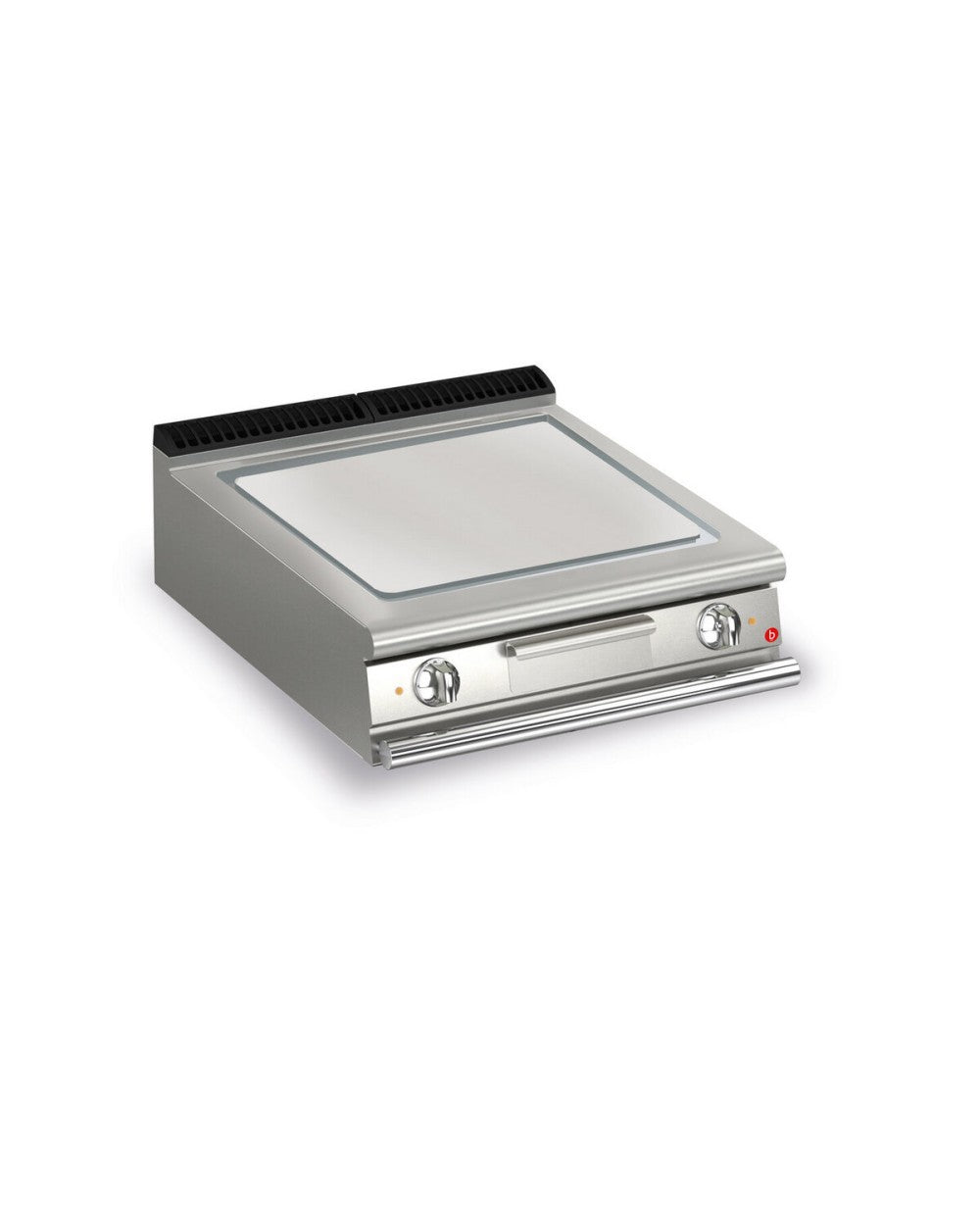 Top plancha électrique - Plaque lisse 37,3 dm² - AISI 430 - Larg. 600 mm - 505 x 490 - Gamme QUEEN 700 - 70QSFTE803 - Baron