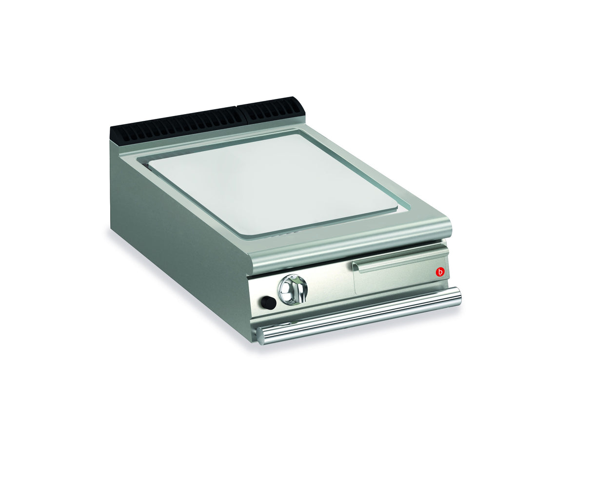 Top plancha gaz - Plaque lisse 37,3 dm² - AISI 430 - Larg. 600 mm - 505 x 490 - Gamme QUEEN 700 - 70QSFTG603 - Baron