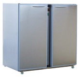 Unifrigor - Arrière-bar Inox - Série CLASSIC - Sans groupe - 2 petites portes pleines - 223 litres - U52PISG