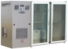 Unifrigor - Arrière-bar Inox - Série LEDS - Groupe logé - 2 moyennes portes vitrées - 260 litres - U52MVI