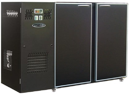 Unifrigor - Arrière-bar Skinplate - Série CLASSIC - Groupe logé - 2 larges portes pleines - 466 litres - U72LS