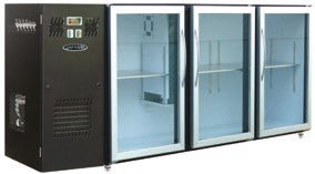 Unifrigor - Arrière-bar Skinplate - Série LEDS - Groupe logé - 3 larges portes vitrées - 736 litres - U73LVS