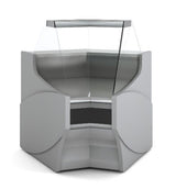 Vitrine d'angle VE-10 1100 mm, vitre rabattable