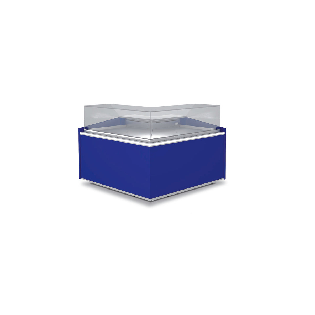 Vitrine d'angle pour gamme fond plat - VEG-10-RP90 - CODIGEL