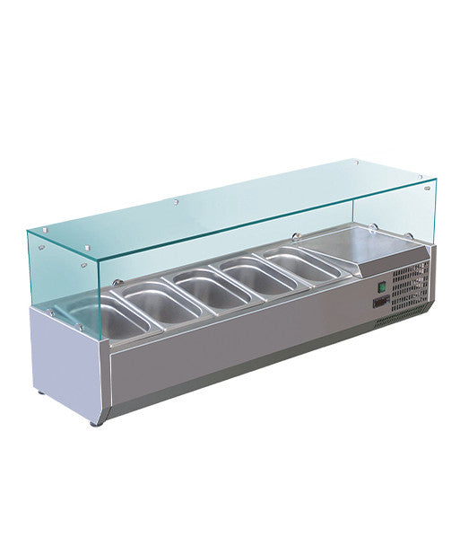 VITRINETTE REFRIGEREE - 5 BACS - GN 1/4