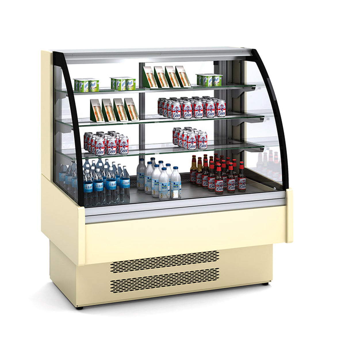 Vitrine libre service avec arrière porte vitrée - VVA-6-6-C - CODIGEL