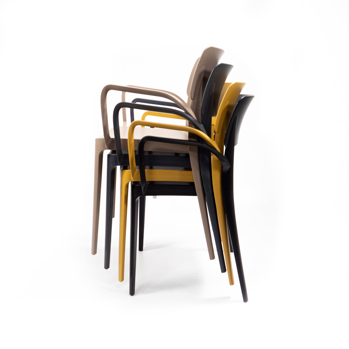 Wing - Chaise empilable avec accoudoirs en polypropylène - VEBA - 1 pcs