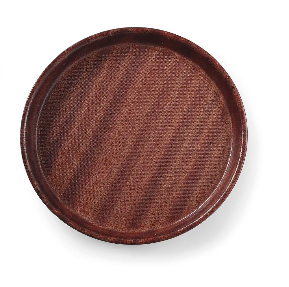 Plateau woodform, HENDI, Acajou, ø360x(H)30mm