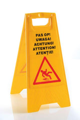 Panneau portant la mention 'ATTENTION!', HENDI, 300x460x(H)615mm