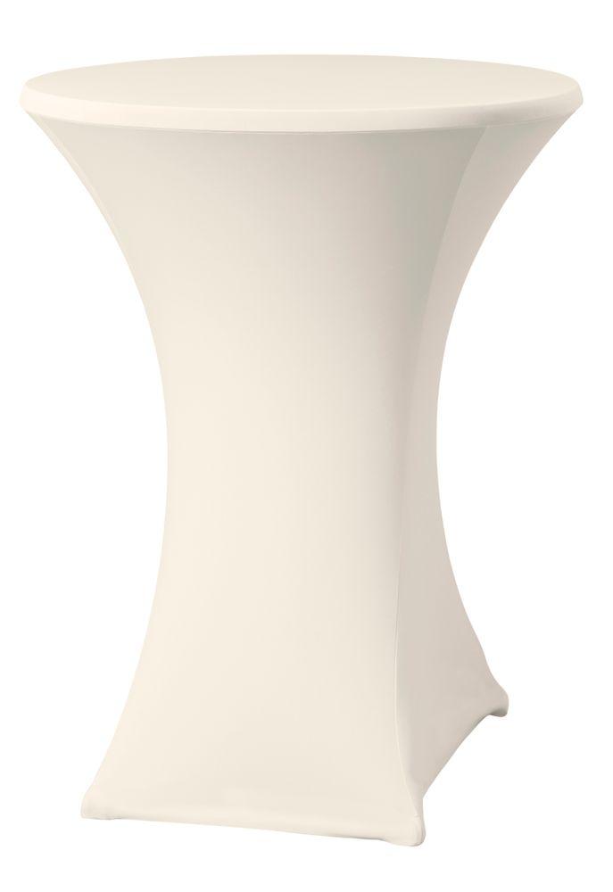 Housse pour table haute ø70-85 cm, HENDI, Blanc, ø850x(H)1150mm