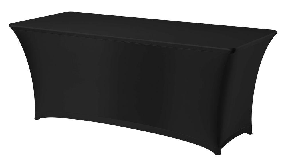 Housse de table Symposium rectangulaire, HENDI, 810934, Noir, 1200x760x(H)730mm