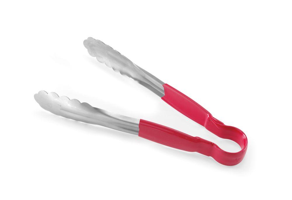 Pince de service HACCP 250 mm, HENDI, Rouge, (L)250mm