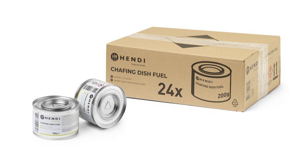 Pâte combustible pour chafing dish en boîte NL DE FR EN, HENDI, 24 u