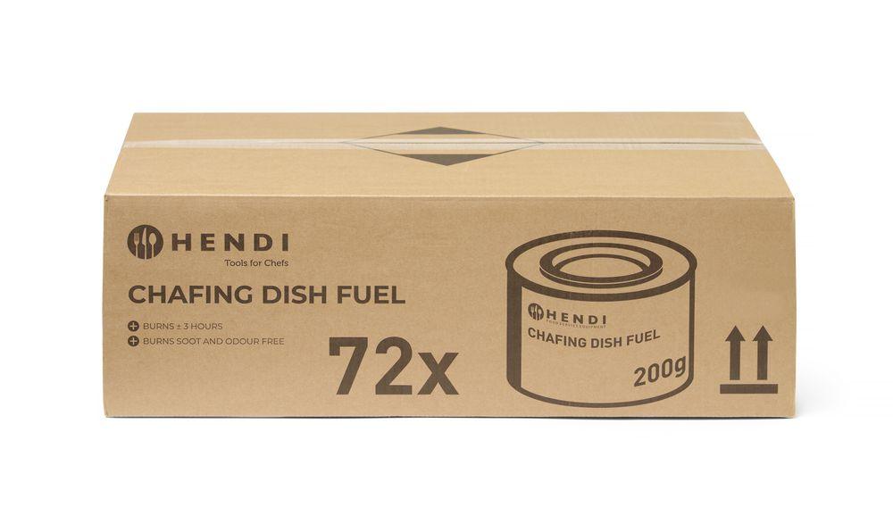 Pâte combustible pour chafing dish en boîte NL DE FR EN, HENDI, 24 u