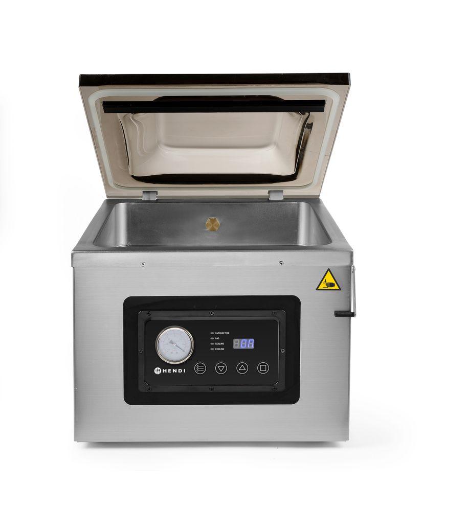Machine à emballer sous vide avec chambre Profi Line 410, HENDI, Profi Line, bande de soudure 410 mm, 230V/1100W, 505x567x(H)465mm