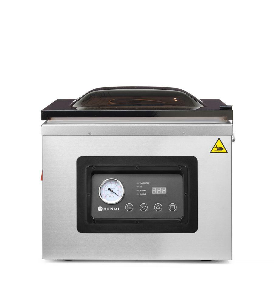 Machine à emballer sous vide avec chambre Profi Line 410, HENDI, Profi Line, bande de soudure 410 mm, 230V/1100W, 505x567x(H)465mm
