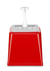 Distributeur de sauces avec pompe, HENDI, 2,5L, Blanc, 230x210x(H)250mm