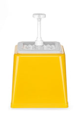Distributeur de sauces avec pompe, HENDI, 2,5L, Blanc, 230x210x(H)250mm