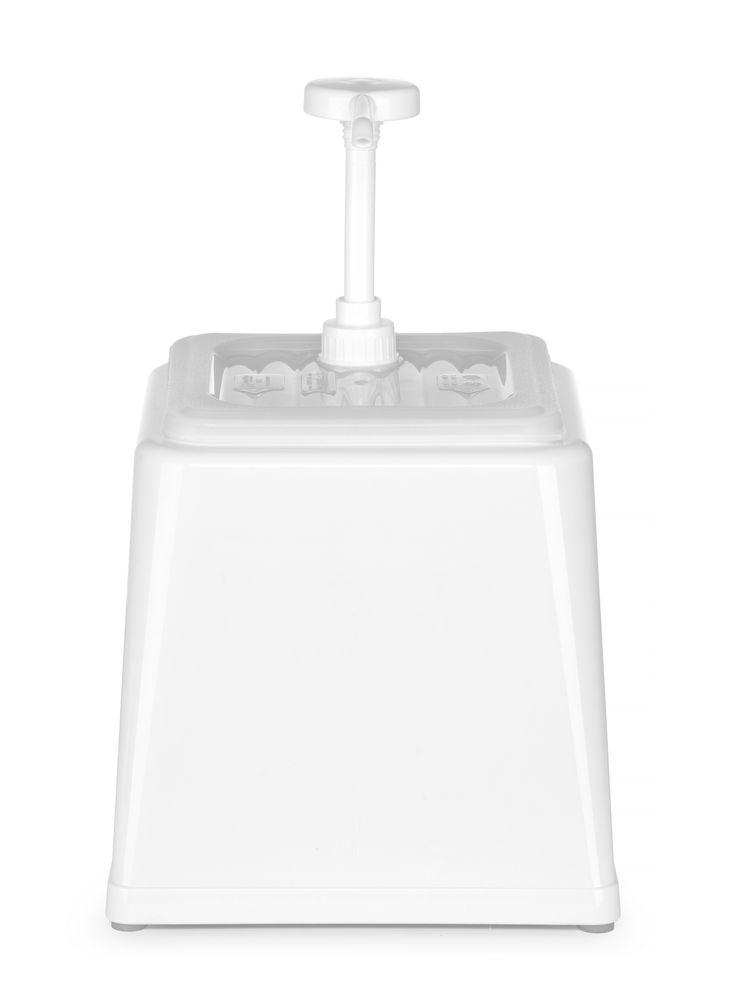 Distributeur de sauces avec pompe, HENDI, 2,5L, Jaune, 230x210x(H)250mm