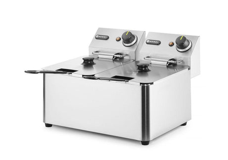 Friteuse Kitchen Line - 2x4L, HENDI, Kitchen Line, 8L, 230V/6000W, 470x380x(H)330mm