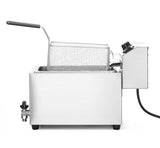 Friteuse Profi Line avec robinet de vidange - 10L - 400V, HENDI, Profi Line, 10L, 400V/6600W, 302x687x(H)375mm