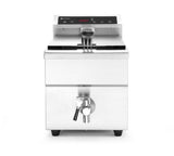 Friteuse à induction avec robinet de vidange - 8 l, HENDI, 8L, Gris, 230V/3500W, 290x485x(H)405mm