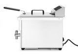 Friteuse à induction avec robinet de vidange - 8 l, HENDI, 8L, Gris, 230V/3500W, 290x485x(H)405mm