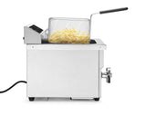 Friteuse à induction avec robinet de vidange - 8 l, HENDI, 8L, Gris, 230V/3500W, 290x485x(H)405mm
