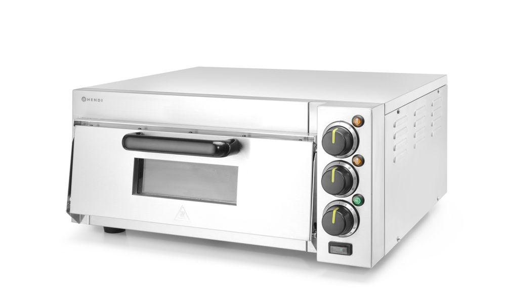 Four à pizza compact, HENDI, Argent, 230V/2000W, 580x560x(H)275mm