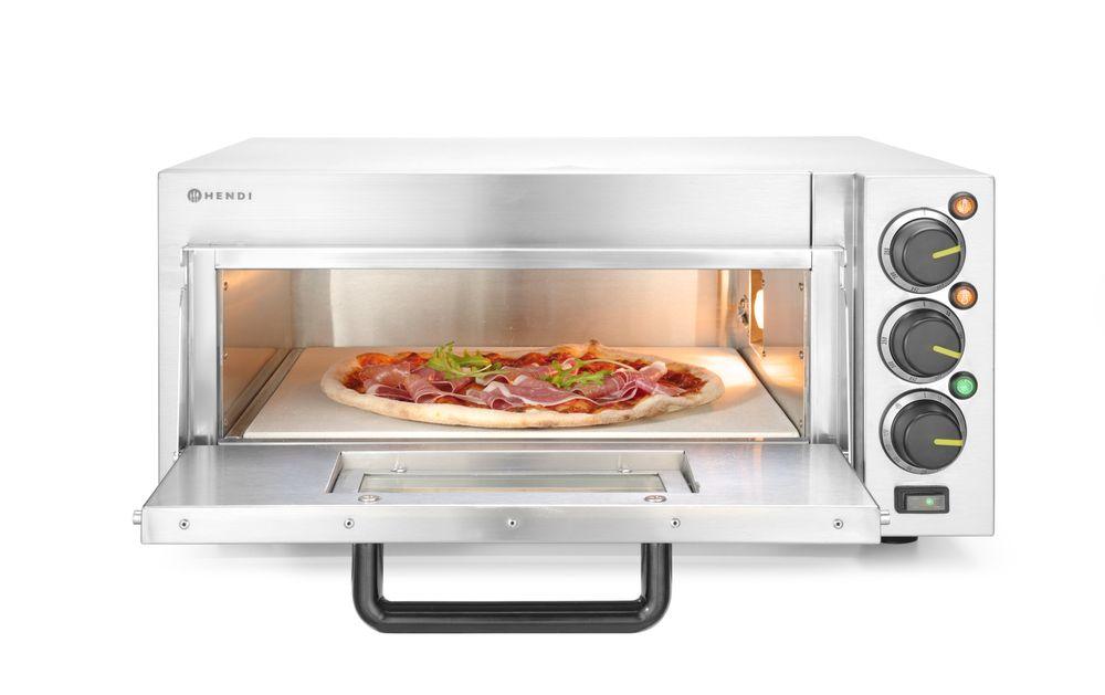 Four à pizza compact, HENDI, Argent, 230V/2000W, 580x560x(H)275mm