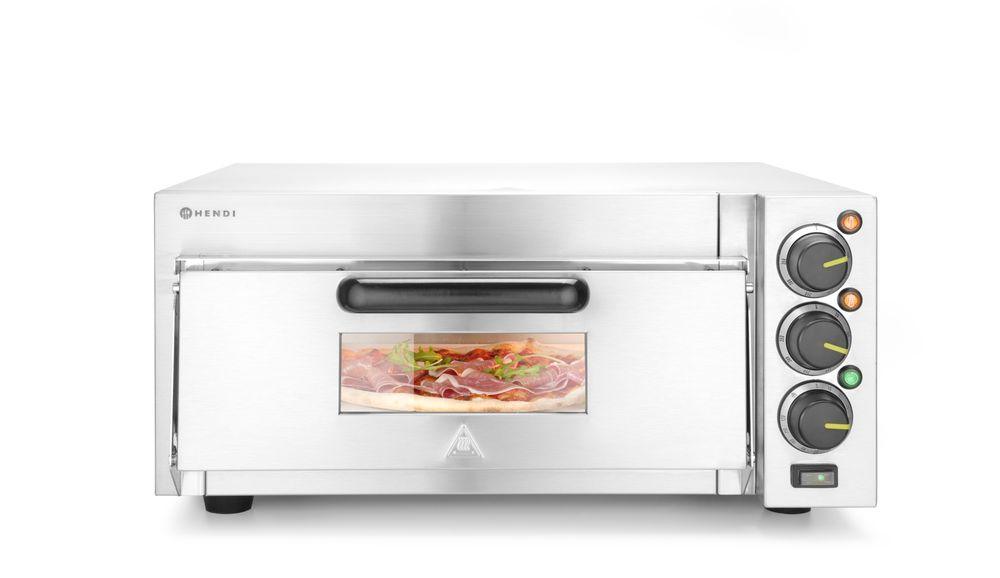 Four à pizza compact, HENDI, Argent, 230V/2000W, 580x560x(H)275mm
