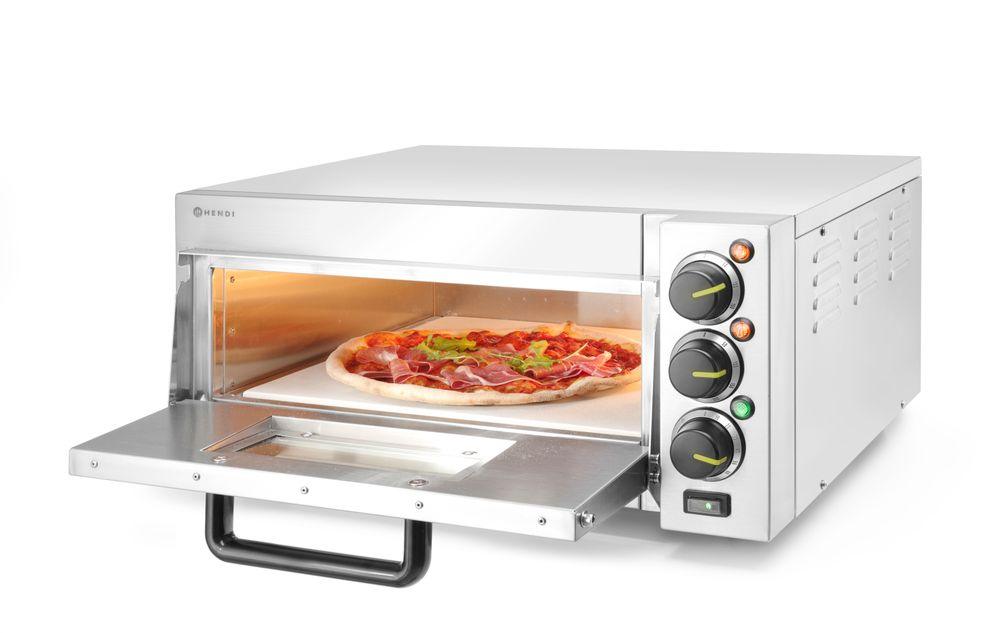 Four à pizza compact, HENDI, Argent, 230V/2000W, 580x560x(H)275mm