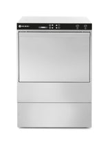 Lave-vaisselle 50x50 - commande électronique, HENDI, avec pompe doseur produit lavage, 400V/6600W, 600x570x(H)830mm
