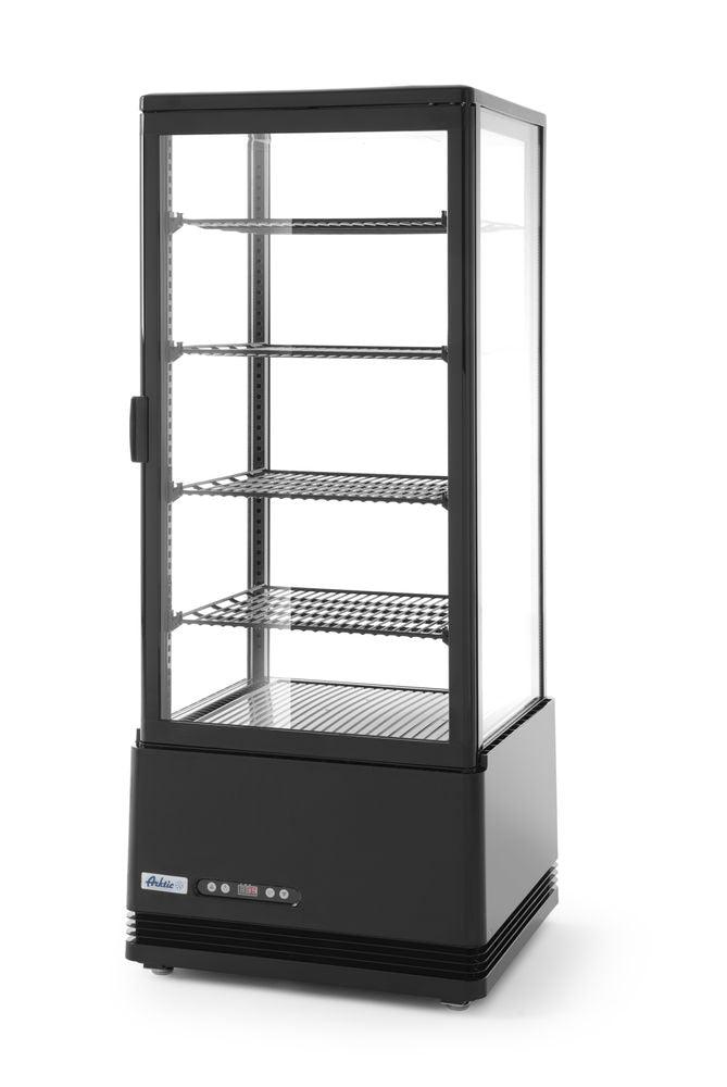 Vitrine de table grand modèle, 98 litres, Arktic, Noir, 230V/210W, 452x406x(H)1116mm