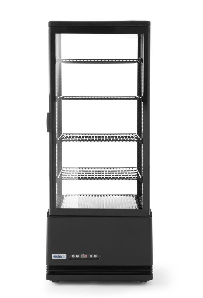 Vitrine de table grand modèle, 98 litres, Arktic, Noir, 230V/210W, 452x406x(H)1116mm