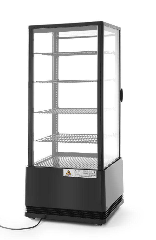 Vitrine de table grand modèle, 98 litres, Arktic, Noir, 230V/210W, 452x406x(H)1116mm
