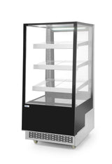 Vitrines réfrigérées avec 3 étagères inclinées, Arktic, 300L, 230V/480W, 650x805x(H)1445mm