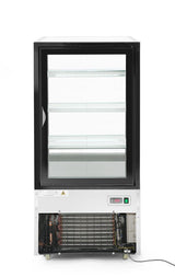 Vitrines réfrigérées avec 3 étagères inclinées, Arktic, 300L, 230V/480W, 650x805x(H)1445mm
