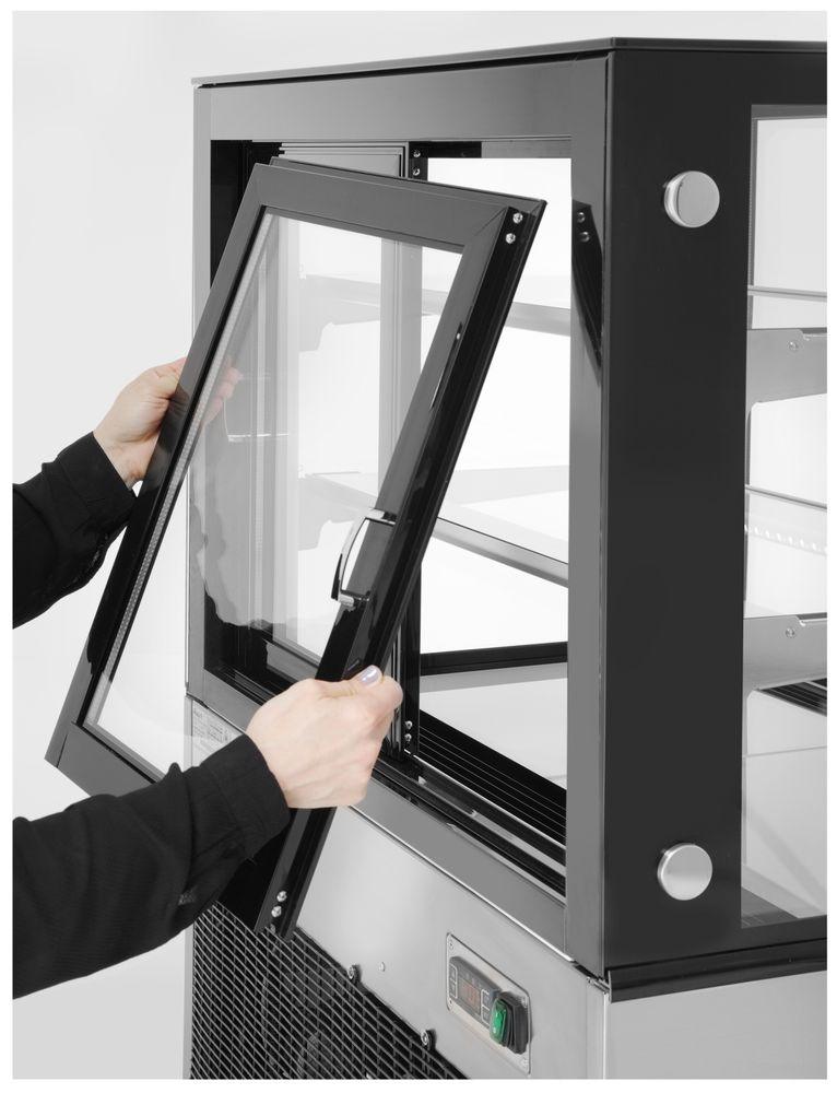 Vitrine réfrigérée avec 2 étagères, Arktic, 410L, 230V/490W, 1215x675x(H)1210mm