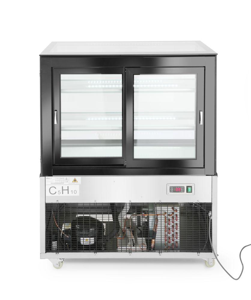 Vitrine réfrigérée avec 2 étagères, Arktic, 300L, 230V/480W, 915x675x(H)1210mm