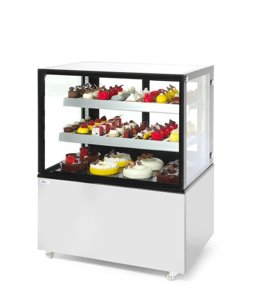 Vitrine réfrigérée avec 2 étagères, Arktic, 300L, 230V/480W, 915x675x(H)1210mm