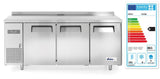 Réfrigérateur comptoir avec trois portes Kitchen Line 390L, Arktic, Kitchen Line, 291L, 230V/270W, 1800x600x(H)850mm