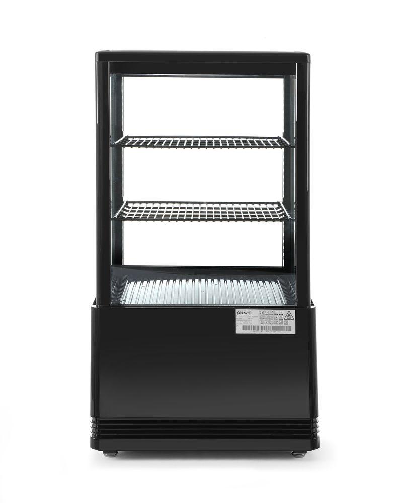 Vitrine de table, 58 litres, Arktic, noir, 230V/170W, 452x406x(H)816mm