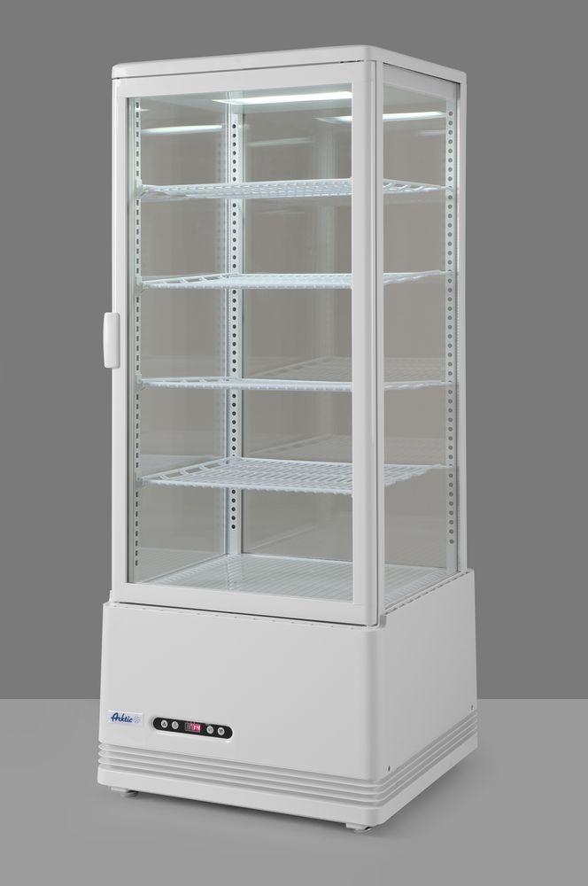 Vitrine de table grand modèle, 98 litres, Arktic, Noir, 230V/210W, 452x406x(H)1116mm