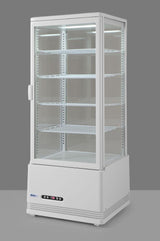 Vitrine de table grand modèle, 98 litres, Arktic, Noir, 230V/210W, 452x406x(H)1116mm