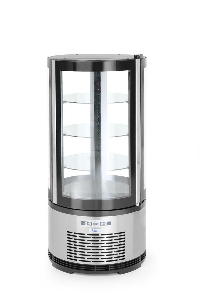 Vitrine de présentation pâtisserie ronde , Arktic, 100L, 230V/210W, ø480x(H)1030mm